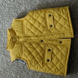 Boys Yellow Puffer Vest 12-24m